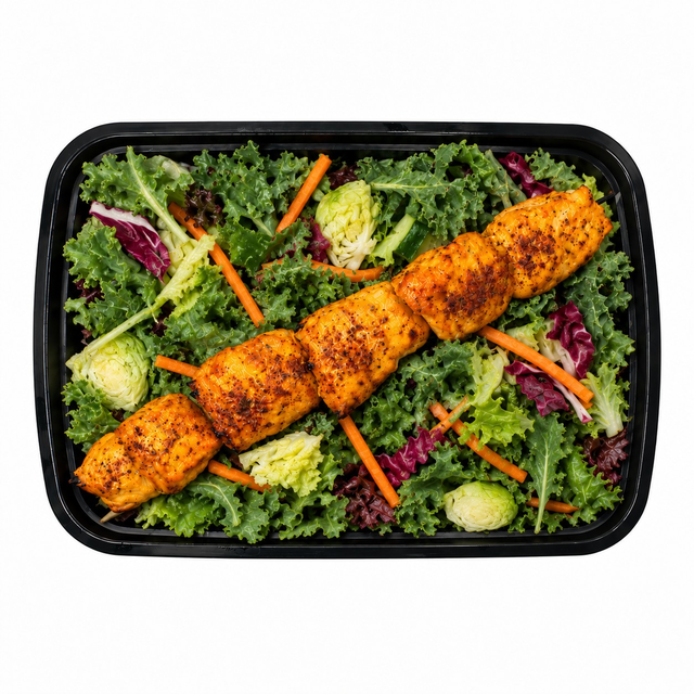 K6 - Chicken Kabob Salad.