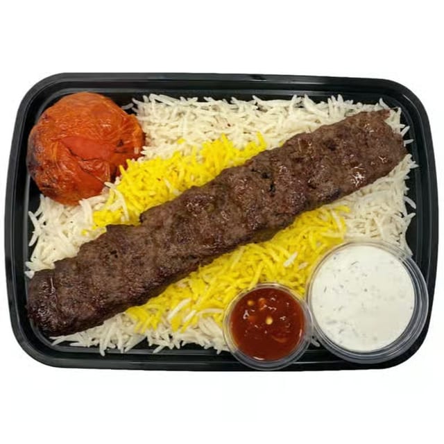 K1- Ground Beef Kabob (Koobideh).