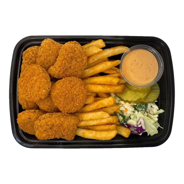 #7 - 9 CHICKEN NUGGETS & CRISPY FRIES.